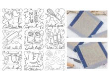 Stickserie - ITH Topflappen/Untersetzer Küche